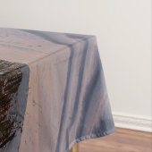 海の近凍っていくの雪の森の夕日 テーブルクロス (インサイチュ)