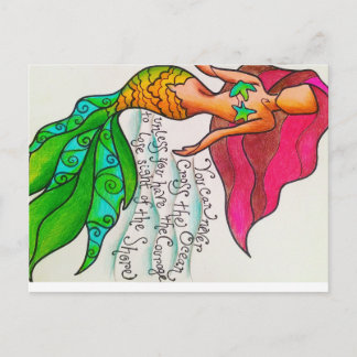 海の郵便はがきを交差させて下さい ポストカード