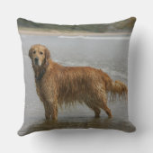 海の金Retreiver クッション (裏面)