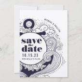 海の錨のウェディング 招待状 (正面)