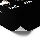 海の雌羊とメスのニワトリと紅茶 面白いジョーク 名言 引用 男性 女性 ポスター (角)