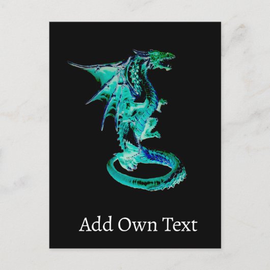 海の青いドラゴン ポストカード (正面)