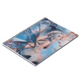 海の青い水の色の人魚の下 ノートブック (左側)