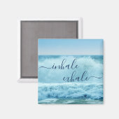 海の青い波が息を吐き出す マグネット (正面/裏面)