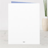 海の青い波の牧師の評価 サンキューカード (裏面)