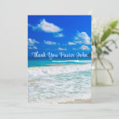海の青い波の牧師の評価 サンキューカード (スタンド正面)