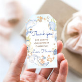 海の青い海の生命の誕生日パーティーの下 ギフトタグ