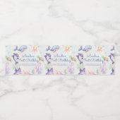 海の青い海の生命の誕生日パーティーの下 ペットボトルラベル (シングルラベル)