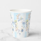 海の青い海の生命の誕生日パーティーの下 紙コップ (右)