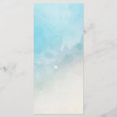 海の青い男の子の赤ちゃんシャワーメニューカードの下 メニュー (裏面)