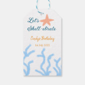 海の青い誕生日の下で貝打ちしよう ギフトタグ (裏面)