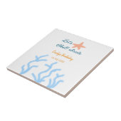 海の青い誕生日の下で貝打ちしよう タイル (側面)