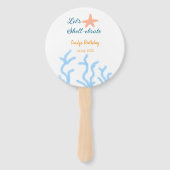 海の青い誕生日の下で貝打ちしよう ハンドファン (裏面)