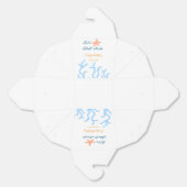 海の青い誕生日の下で貝打ちしよう フェイバーボックス (見開き)