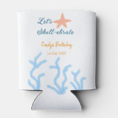 海の青い誕生日の下で貝打ちしよう 缶クーラー (裏面)