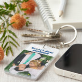 海の青と夫の写真文字 キーホルダー (正面右)