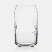 海の青と白のデルフトスタイル帆船 ガラス缶 (右)