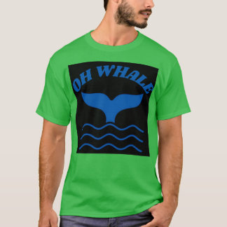 海の青のオホエールテール Tシャツ