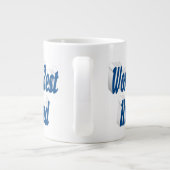 海の青の半分の文字の巨大なコーヒーマグと夫 ジャンボコーヒーマグカップ (裏面)