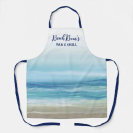 海の青の水の色の海波沿岸 エプロン