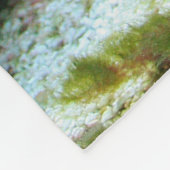 海の青の魚 フリースブランケット (角)