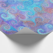 海の青カール ラッピングペーパー (角)