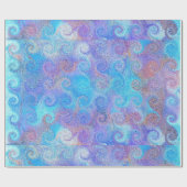 海の青カール ラッピングペーパー (フラット)