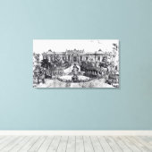 海の静けさの宮殿と水時計 キャンバスプリント (インサイチュ (ウッドフロア))