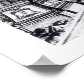 海の静けさの宮殿と水時計 ポスター (角)