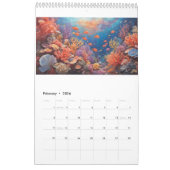 海の静けさ – 波の下の旅 カレンダー (2月 2026)