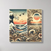 海の静寂 キャンバスプリント 壁掛けアート (正面)