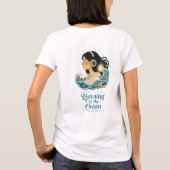 海の音に耳を澄ませて Tシャツ (裏面)