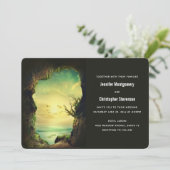 海の風光明媚な自然を見下ろす結婚洞窟 招待状 (スタンド正面)