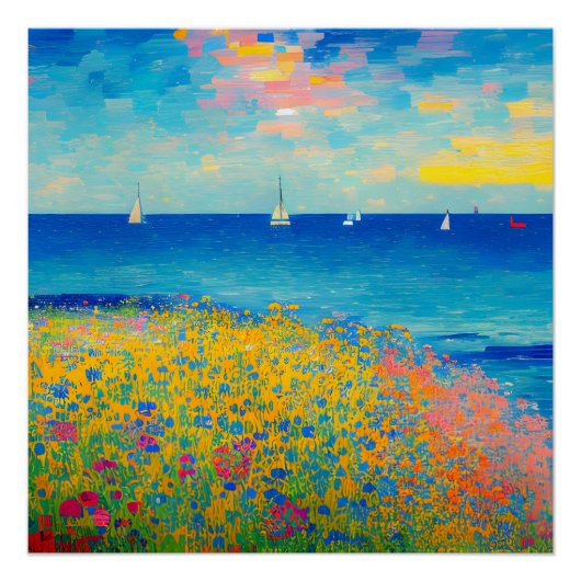 海の風景08 ポスター (正面)