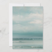 海の風景 ウェディング 招待状 (裏面)