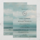 海の風景 ウェディング 招待状 (正面/裏面)