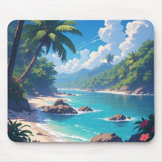 海の風景 マウスパッド (正面)