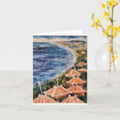 海の風景（沖縄） カード (黄色い花)