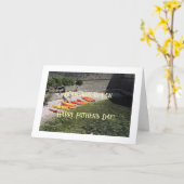 海の風景、義理の息子、父の日カード カード (黄色い花)