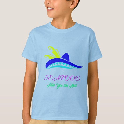 海の食べ物 Tシャツ (正面)