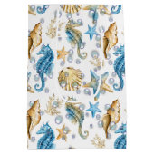 海の馬とヒトデ ミディアムペーパーバッグ (裏面)