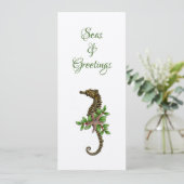 海の馬の海とグリーティングミニマリスト シーズンカード (スタンド正面)