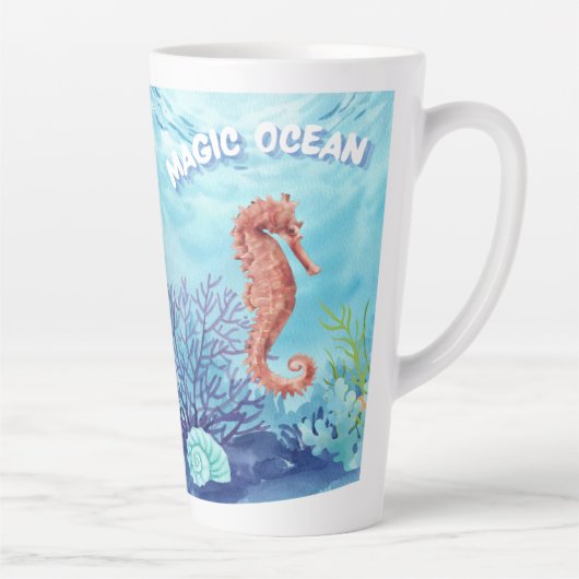 海の馬 カフェラテマグ (右)