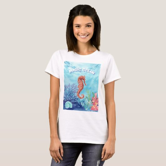 海の馬 Tシャツ (正面フル)