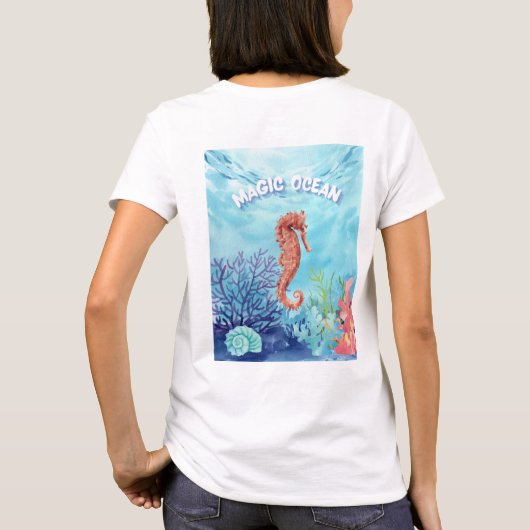 海の馬 Tシャツ (裏面)