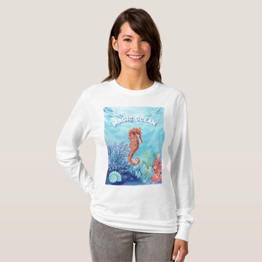 海の馬 Tシャツ (正面フル)