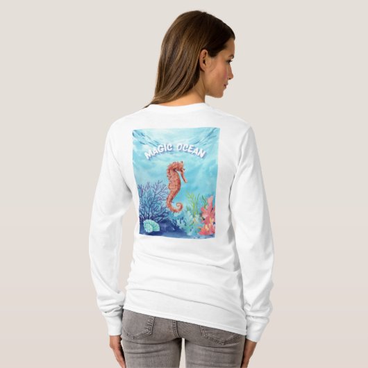海の馬 Tシャツ (裏面フル)