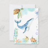 海の魅力的海の友人に感謝 サンキューカード (裏面)