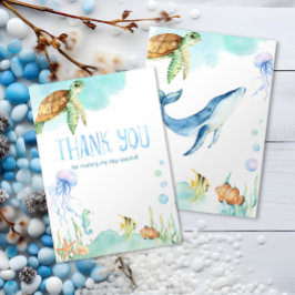 海の魅力的海の友人に感謝 サンキューカード