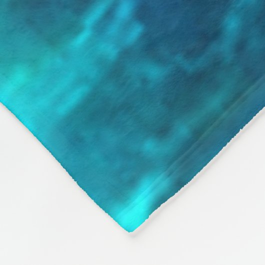 海の魔法のユニコーンはサテンを振ります フリースブランケット (角)